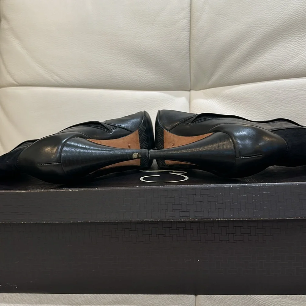 Cole Haan BLACK AIR JALISA TALL BOOT with Zip Closure in Size 4.5 В - Picture 15 of 17